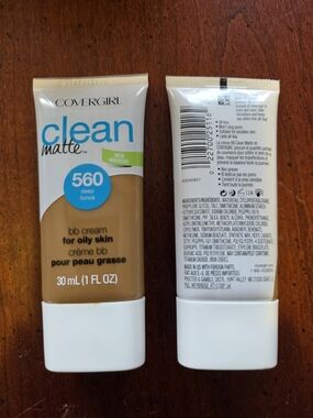 COVERGIRL Clean Matte BB Cream 560 Deep Tan Shade 2 PACK DUO